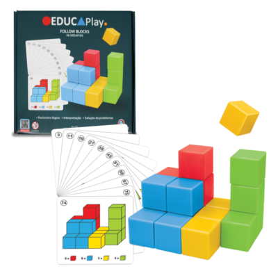 Blocos de Montar Brinquedo Educativo Follow Blocks