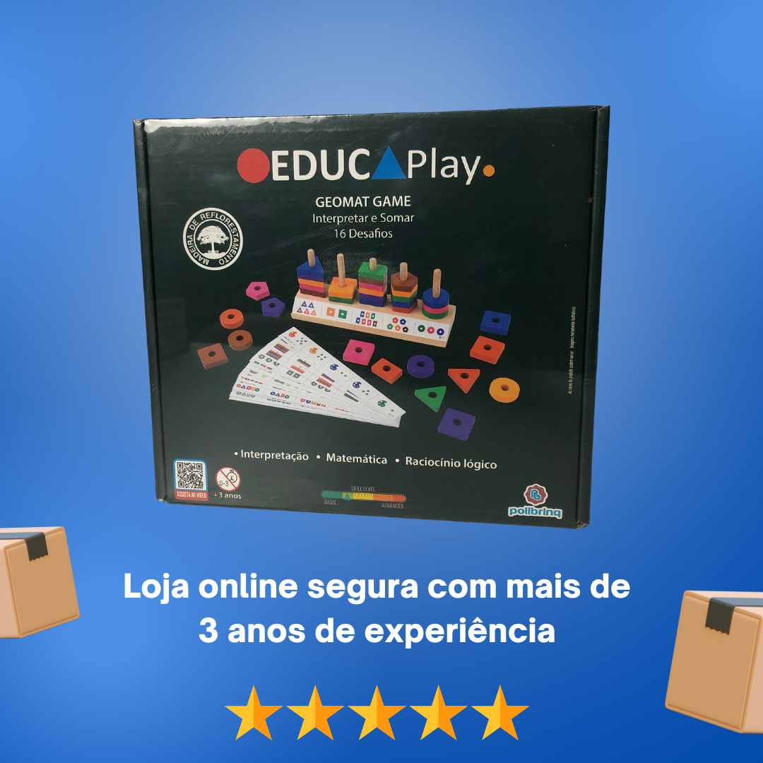 Jogo Madeira Educativo Pedagógico Infantil Forma Geométrica - Imagem 5