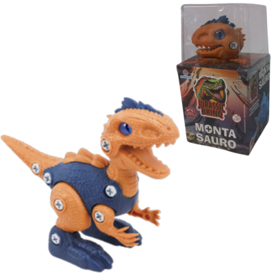 Dinossauro Monta e Desmonta Laranja Ferramenta e Parafuso
