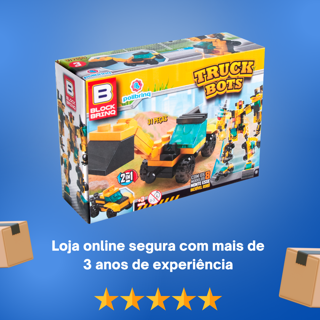 Brinquedo de Montar Truck Bots 3 - Escavadeira - Imagem 4