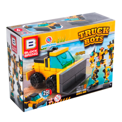 Brinquedo de Montar Truck Bots 4 - Retroescavadeira