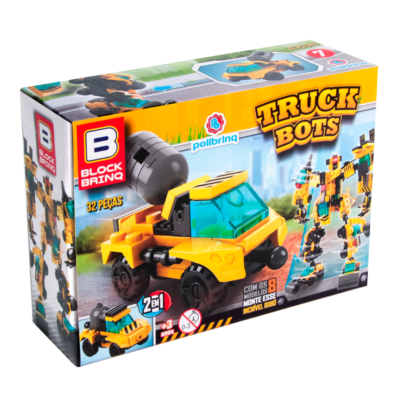 Brinquedo de Montar Truck Bots 7 - Betoneira