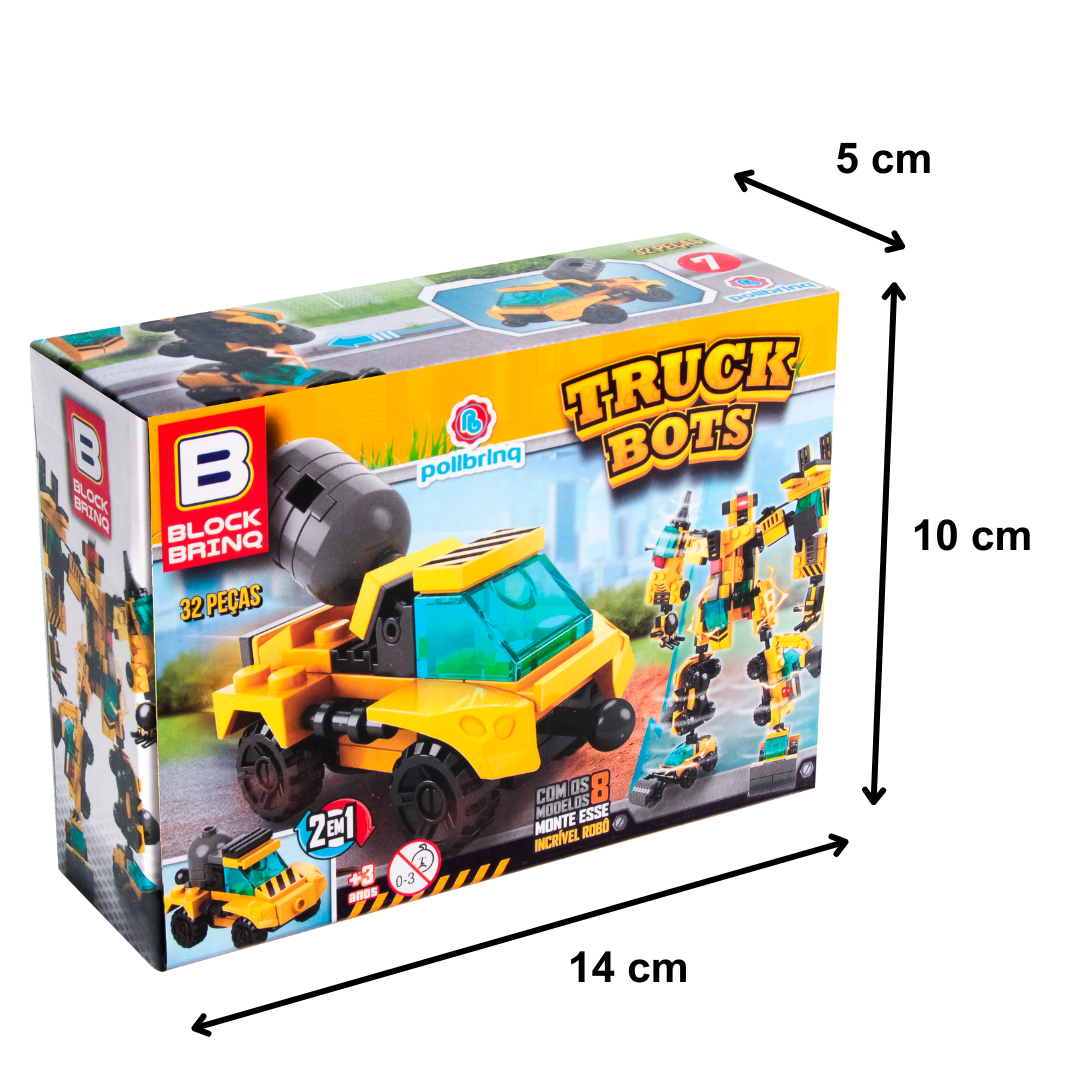 Brinquedo de Montar Truck Bots 7 - Betoneira - Imagem 2