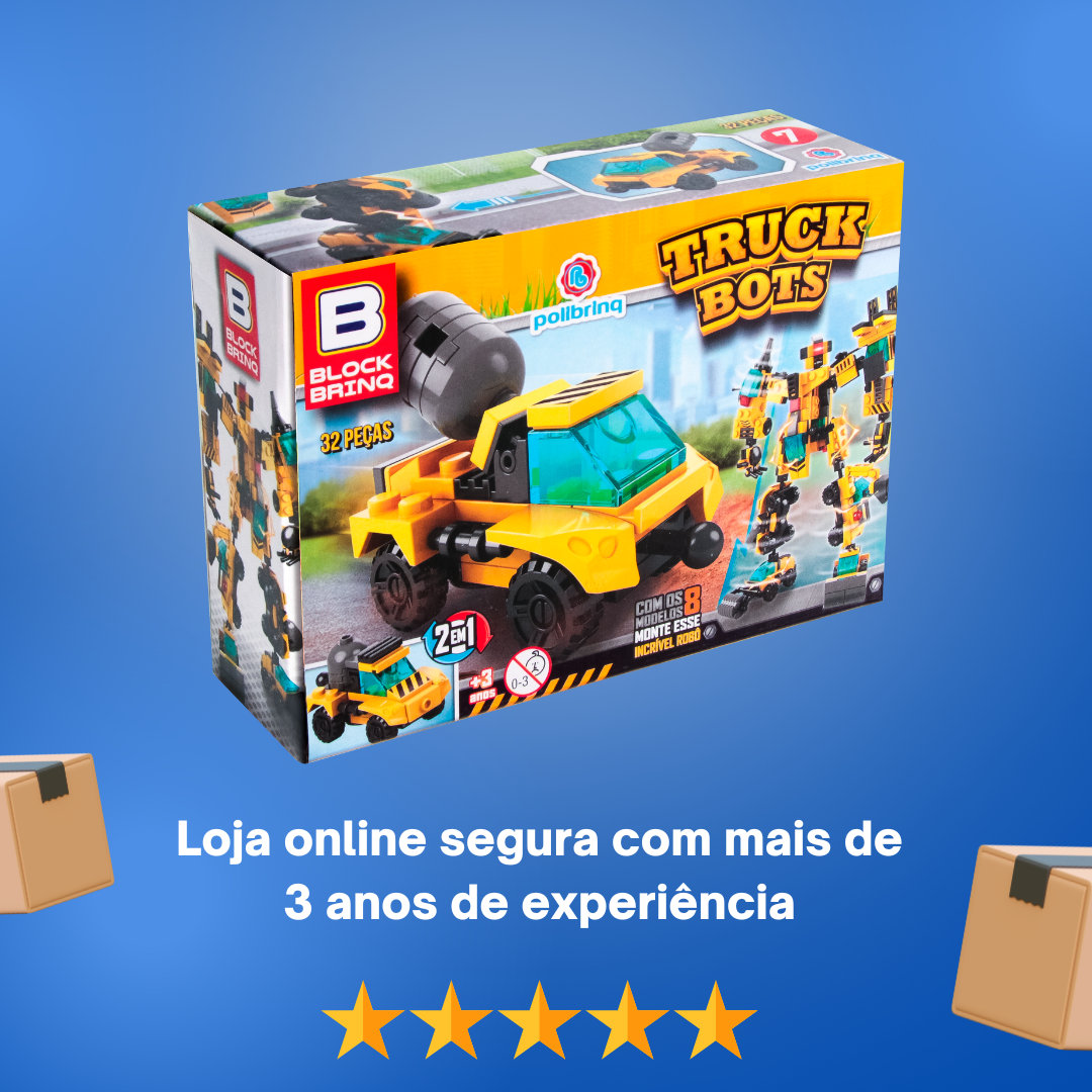 Brinquedo de Montar Truck Bots 7 - Betoneira - Imagem 4