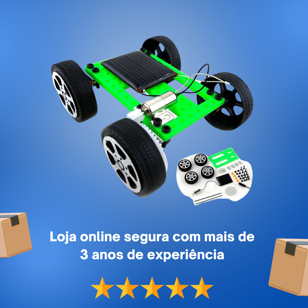 Kit de Robótica - Carrinho De Montar Movido Energia Solar - Imagem 7