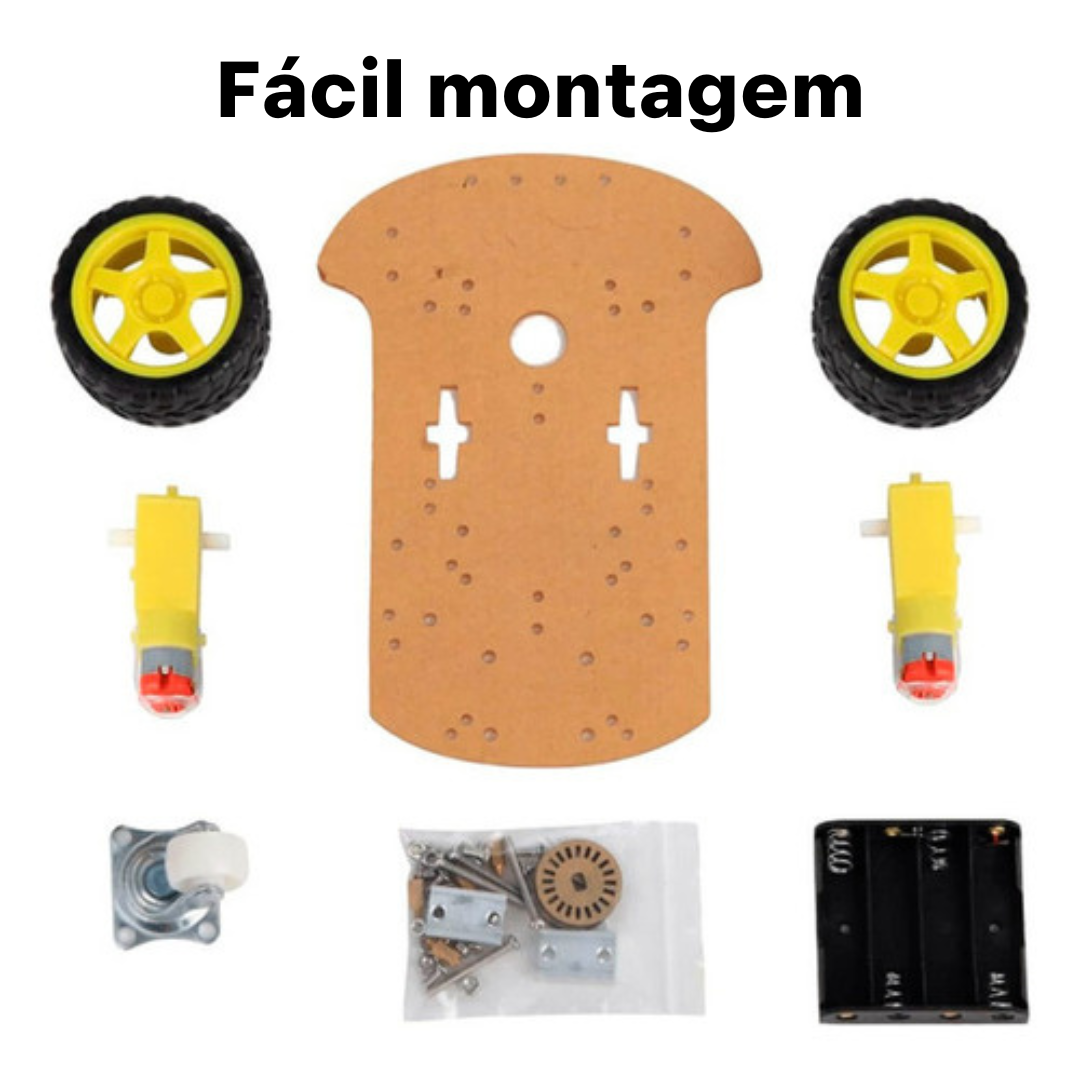 Kit Chassi 2wd Para Robô Carrinho Seguidor De Linha Arduino - Imagem 3
