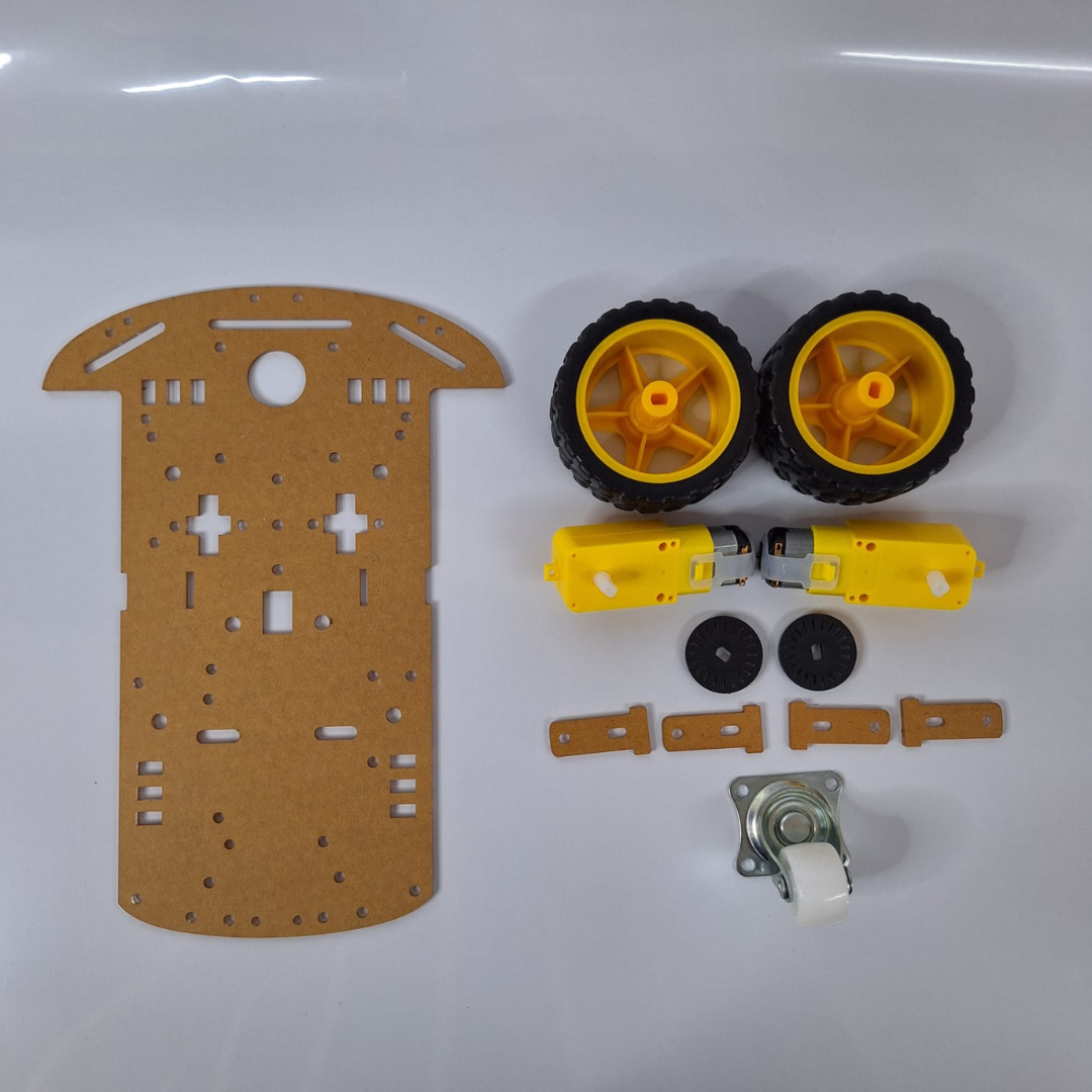 Kit Chassi 2wd Para Robô Carrinho Seguidor De Linha Arduino - Imagem 7