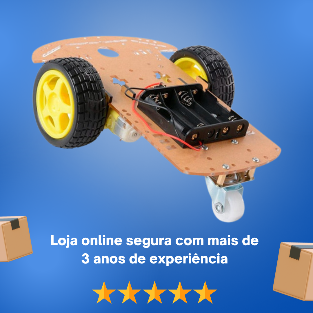 Kit Chassi 2wd Para Robô Carrinho Seguidor De Linha Arduino - Imagem 9