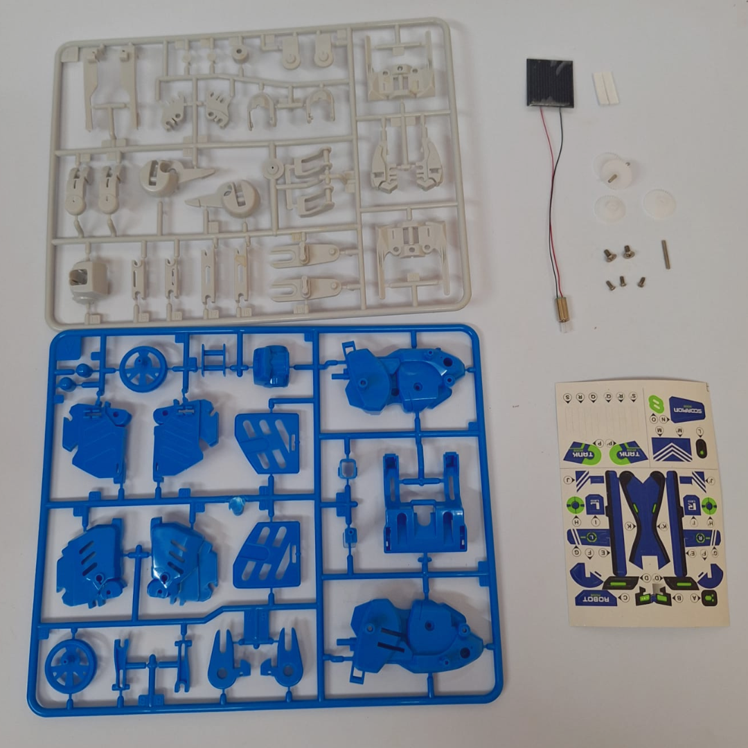 Kit de Robótica - Robô Transformers De Montar 3 Em 1 Educativo C Energia Solar - Imagem 5