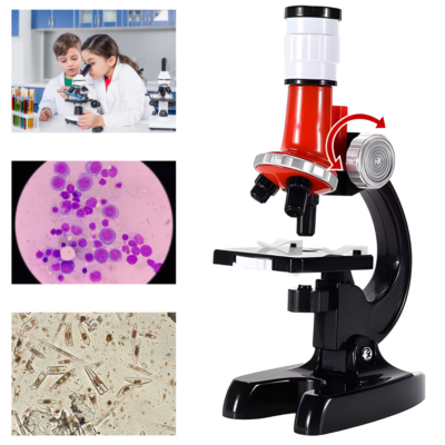 Microscópio Educacional Didático Óptico De 100 A 1200x Kit
