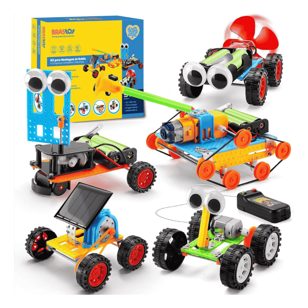 Montagem de veículos robôs 5 em 1