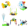 Montagem de brinquedos robôs 6 em 1