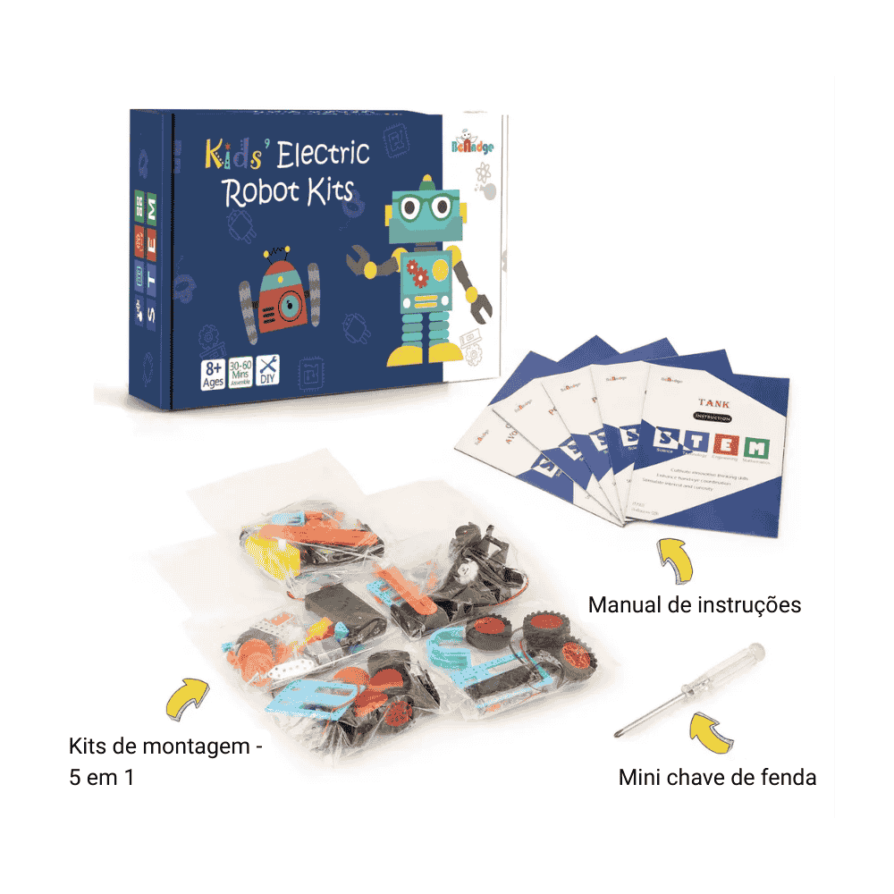 Kit de Robótica - War robôs 5 em 1 - STEM - Imagem 3