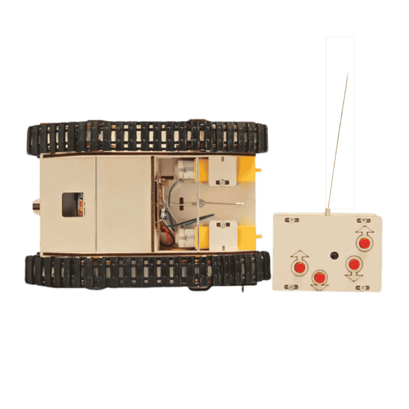 Kit de Robótica - Tanque de Guerra com controle remoto - Diy