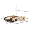 Kit de Robótica - Tanque de Guerra com controle remoto - Diy