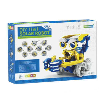Kit de Robótica - Animais e Máquinas 11 em 1 Solar - DIY