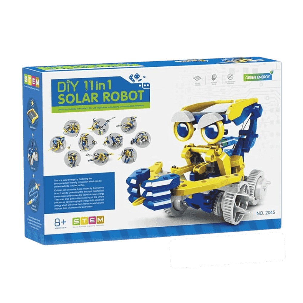 Kit de Robótica - Animais e Máquinas 11 em 1 Solar - DIY