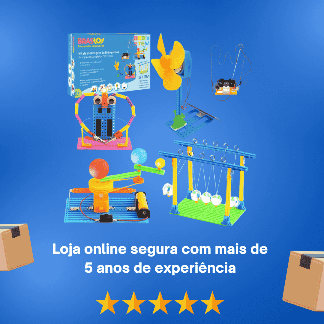 Kit de Robótica - Experimentos Científicos 5 em 1 - STEM