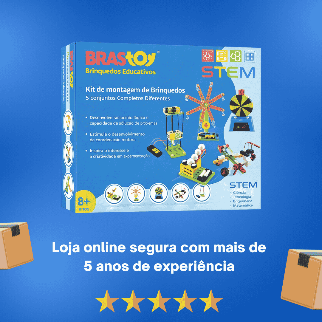 Kit de Robótica - Parque de Diversões 5 em 1 - STEM