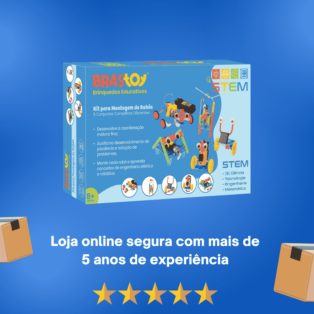 Kit de Robótica - Inventor de robôs 5 em 1 - STEM