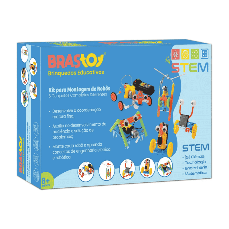 Kit de Robótica - Inventor de robôs 5 em 1 - STEM