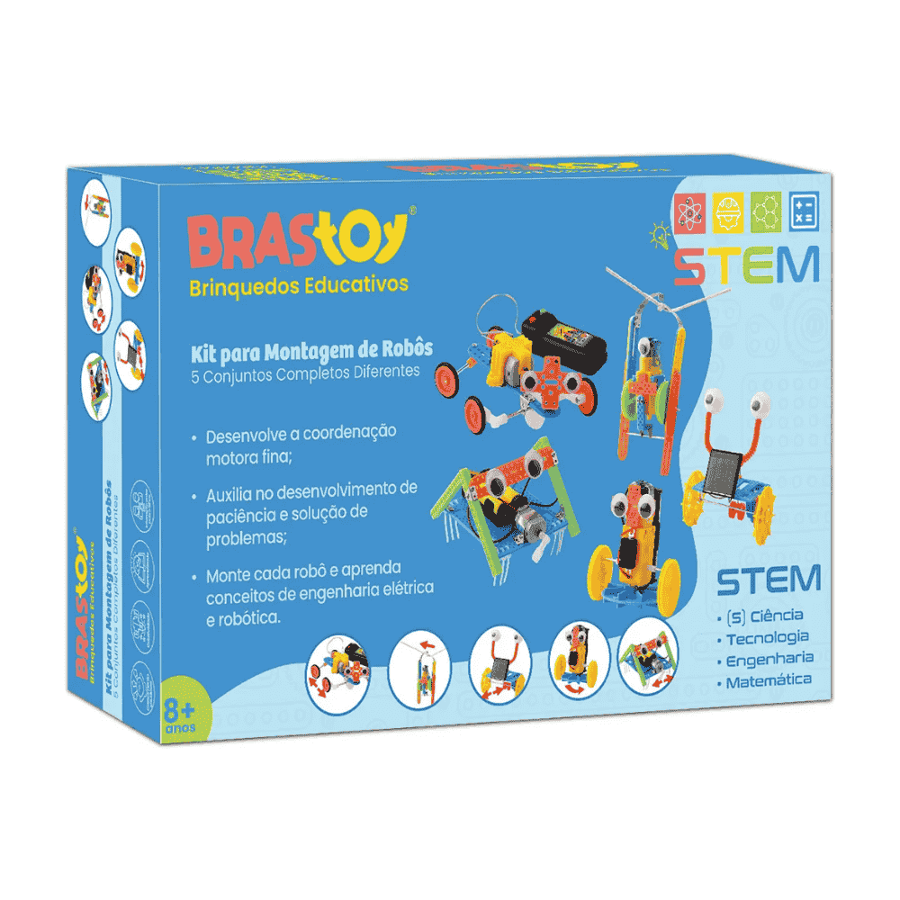 Kit de Robótica - Inventor de robôs 5 em 1 - STEM