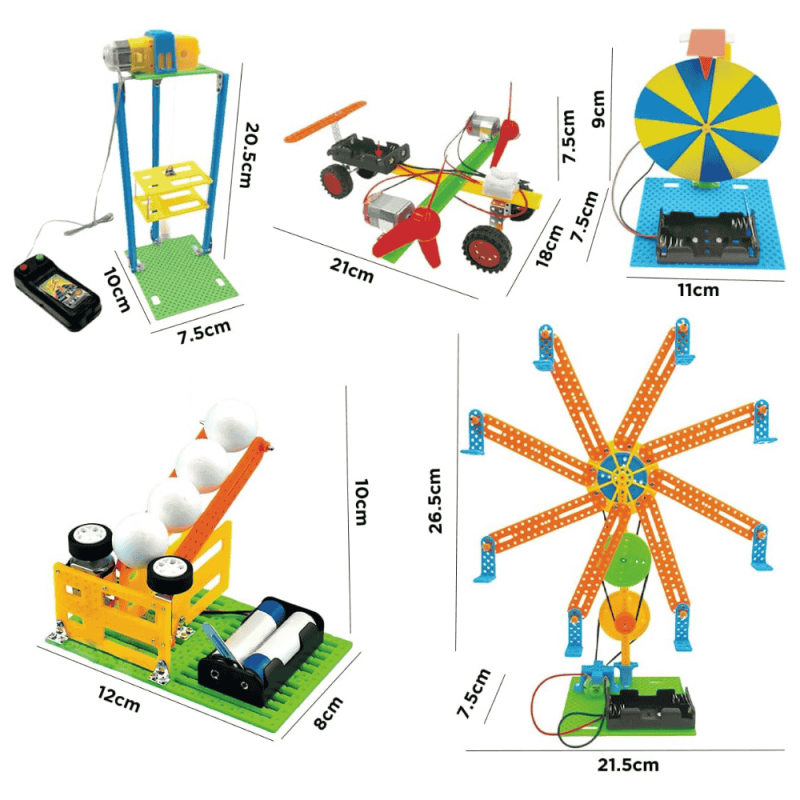 Kit de Robótica - Parque de Diversões 5 em 1 - STEM