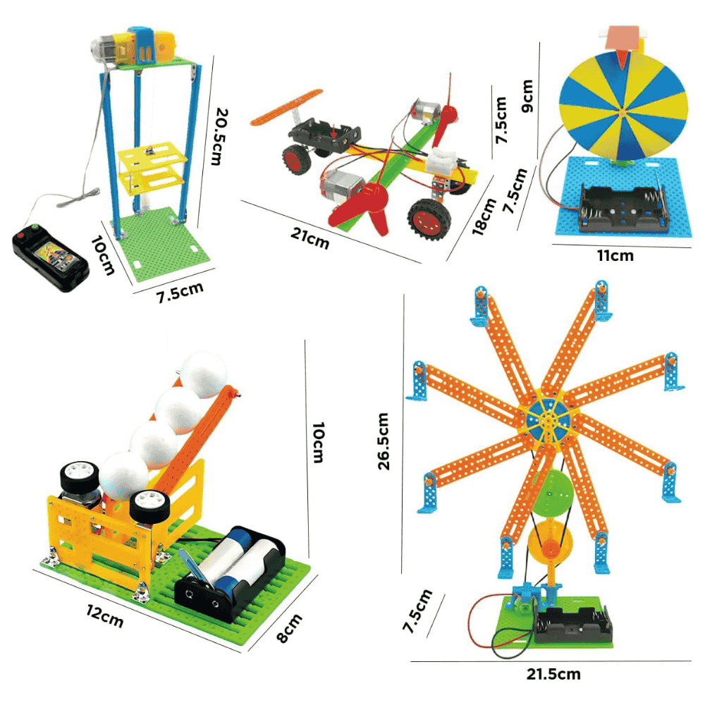 Kit de Robótica - Parque de Diversões 5 em 1 - STEM