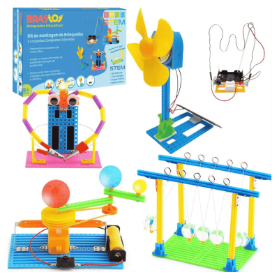 Kit de Robótica - Experimentos Científicos 5 em 1 - STEM