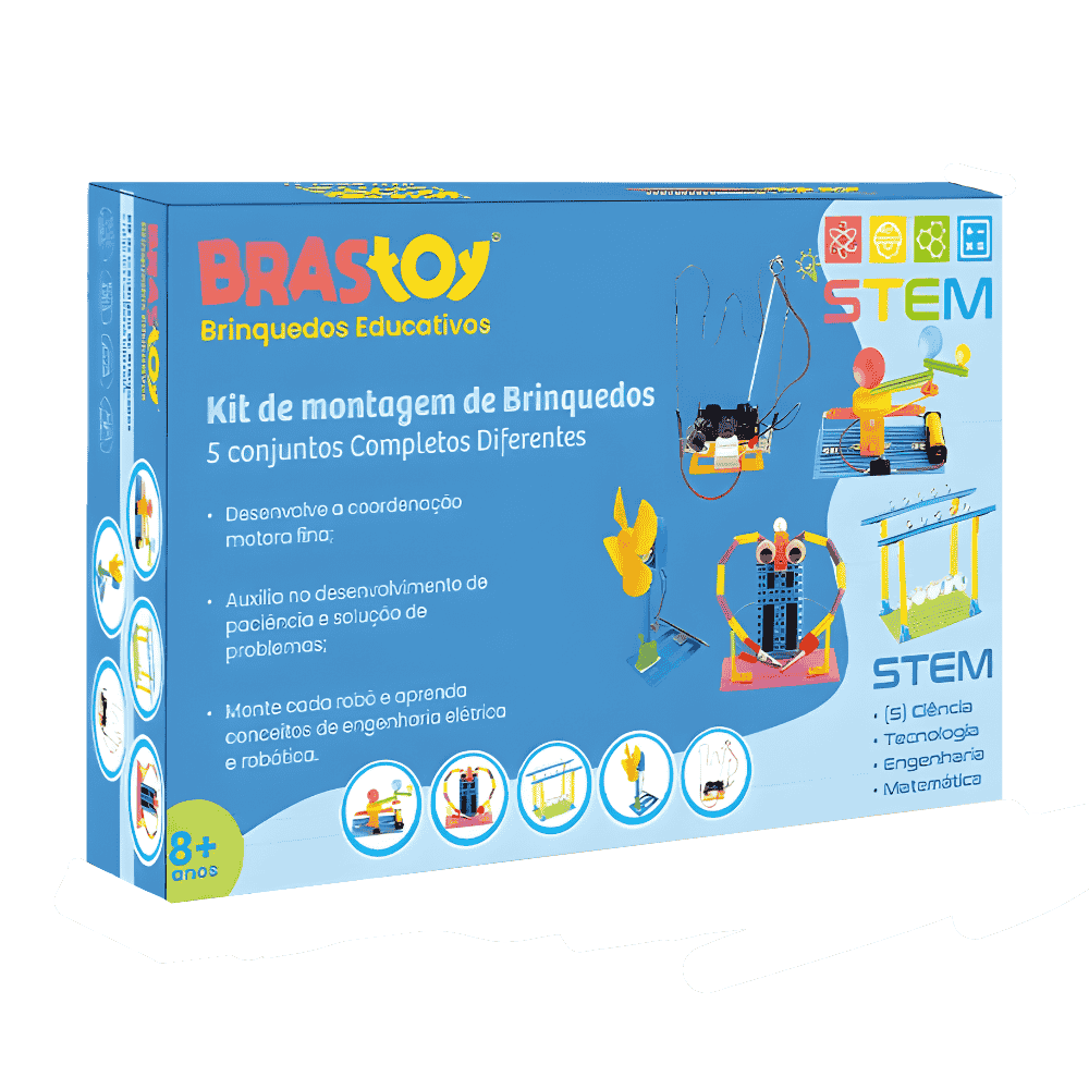 Kit de Robótica - Experimentos Científicos 5 em 1 - STEM