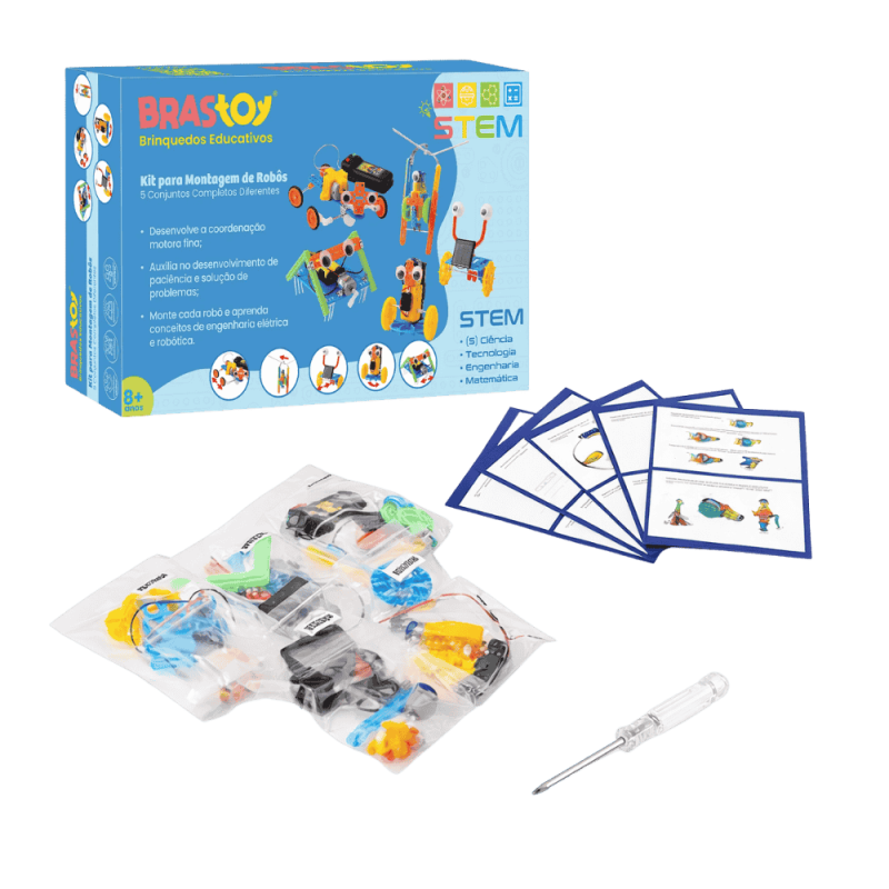 Kit de Robótica - Inventor de robôs 5 em 1 - STEM