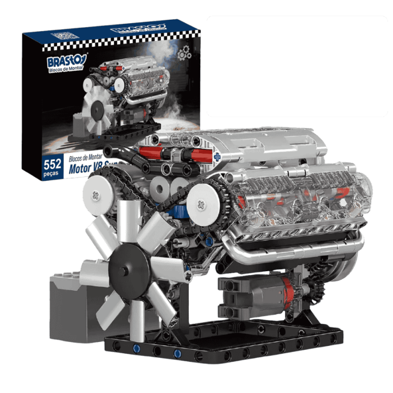 Kit de Robótica – Motor V8 Supercharger – Conjunto de Blocos de ...