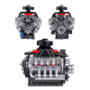 Kit de Robótica - Motor V8 Supercharger - Conjunto de Blocos de Construção 552 Peças