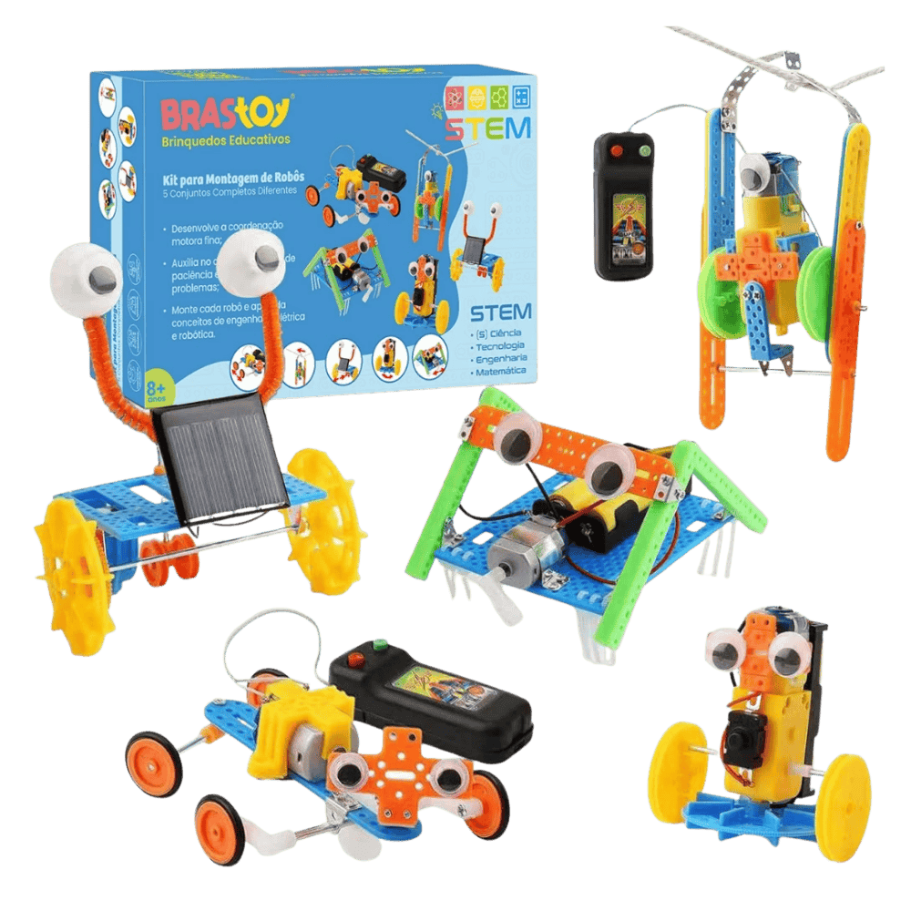 Kit de Robótica - Inventor de robôs 5 em 1 - STEM